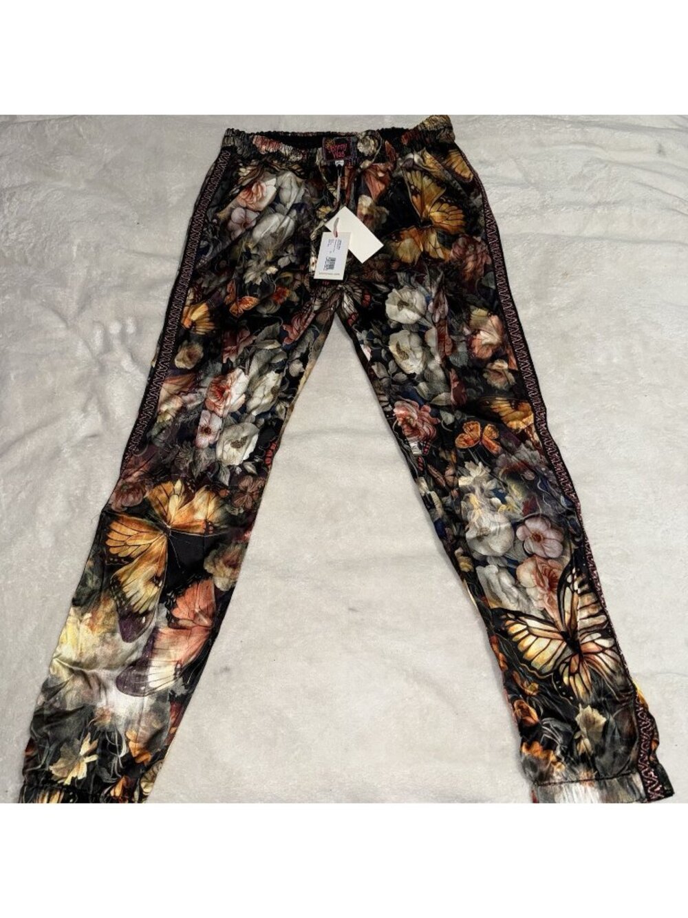 NWT Johnny Was Genora Jogger Womens S Teyros Floral Butterfly Pants $295